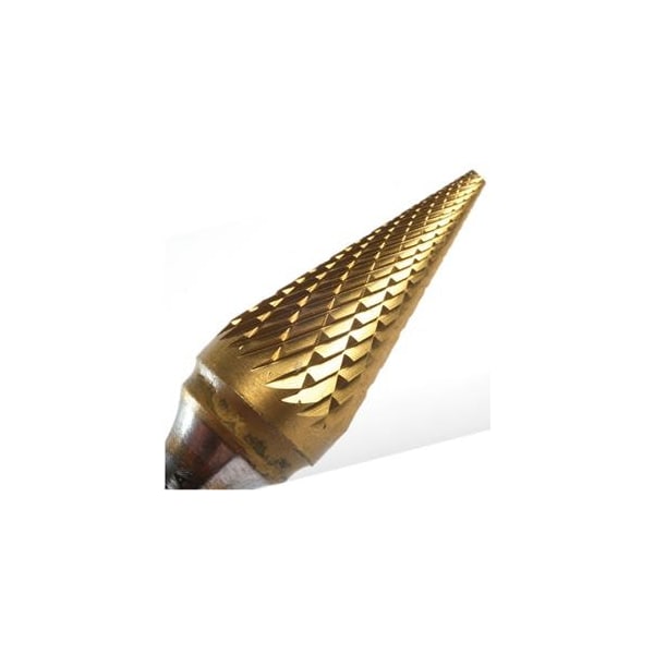 Champion Cutting Tool Cone Shaped Carbide Bur for Narrow Contours / Surface Machining, 5/8in Cut Dia, 1in LOC CHA SM6 - main